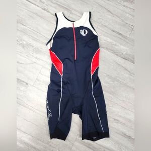 Pearl Izumi Grey And Pink Tri Suit GREAT SHAPE